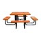 Leisure Craft 46" Square Picnic Table, Perforated Metal, Portable, Orange T46SQP-PERF-ORANGE - alternate 6