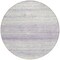 Homeroots 8' Lavender And Ivory Round Striped Washable Indoor Outdoor Area Rug 589694 - alternate 7