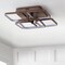 Jonathan Y Sebastian 17.5" Integrated LED Metal Flush Mount Ceiling Light, Coffee JYL7213A - alternate 9