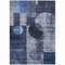 Homeroots 8' X 10' Navy Blue Gray And Charcoal Geometric Washable Indoor Outdoor Area Rug 604333 - alternate 8
