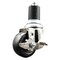 Service Caster 3.5 Inch 316SS Hard Rubber Swivel 1-7/8 Inch Expanding Stem Caster with Brake SCC-SS316EX20S3514-HRS-TLB-178 - alternate 1