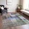 Homeroots 5' X 8' Brown Green And Blue Abstract Washable Indoor Outdoor Area Rug 604277 - alternate 9