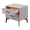Homeroots 20" Gray and Black Fabric Wood and Steel End Table With Two Drawers 556561 - alternate 9