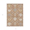 Homeroots 5' X 8' Copper Ivory And Gray Damask Washable Indoor Outdoor Area Rug 599407 - alternate 9