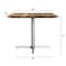 Flash Furniture Commercial All-Weather 36" Square Natural HPL Tabletop-Silver X Base ST-SQ36-NAT-T3030S-GG - alternate 9