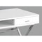 Homeroots 47" White and Silver Computer Desk With Two Drawers 333412 - alternate 6