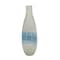 Homeroots 16" White And Blue Swirl Art Glass Table Vase 574239 - alternate 8