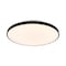 Jonathan Y Astrid 21.25" 1-Light Modern Minimalist Iron Circle Integrated LED Flush Mount, Black JYL7908A - alternate 1