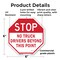 Signmission Stop No Truck Drivers Beyond This P, 6 Inch X 6 Inch, Plastic Sign OC-P-6-266 - alternate 7