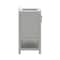 Flash Furniture Vega 42in. Vanity w/Sink, Cabinet w/Blk Hardware, Open Shelf & 3 Drawers, Marble Counter, Gry/Wht FS-VEGA42-GY-HDBLK-GG - alternate 8