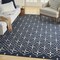 Homeroots 6' X 9' Navy Blue And Ivory Geometric Indoor Outdoor Area Rug 572906 - alternate 8