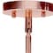 Homeroots Rose Gold Cylinder Iron Ceiling Light With Clear Shades 651680 - alternate 4