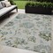 Homeroots 5' X 8' Taupe Navy Blue And Denim Blue Floral Washable Indoor Outdoor Area Rug 589507 - alternate 1