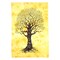 Homeroots 45" X 30" Black Orange And Yellow Trees Cotton Hanging Tapestry 387677 - alternate 1