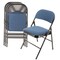 Elama 4 Piece Metal Folding Chair with Padded Seats in Dark Blue ELM-J0369B-DB - alternate 1