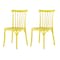 Homeroots Set of Four 22" Yellow Heavy Duty Plastic Outdoor Stacking Dining Chairs 565185 - alternate 6