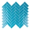 Apollo Tile Sapphire Blue 11 in x 12.6 in Glass Glossy Floor and Wall Mosaic Tile 4.81 sqft/case, 5PK APLHB88042A - alternate 1