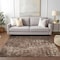 Homeroots 9' X 12' Chocolate Ikat Washable Indoor Outdoor Area Rug 576987 - alternate 7