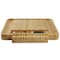 Megachef Bamboo Charcuterie Cheese Board with Slide Out Drawer with Cheese Utensils 750122133M - alternate 8