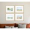 Homeroots Set Of Four Watercolour Framed Art Gold Picture Frame Print Wall Art, 4PK 416344 - alternate 6