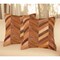 Homeroots Set of Two 18" Tan Chevron Cowhide Throw Pillows, 2PK 544589 - alternate 1