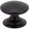 Designperfect 1-1/4 Diameter Round Cabinet Knob, Matte/Flat Black DPA-R18KBLK - alternate 1