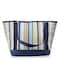 Picnic Time Family Of Brands Topanga Cooler Tote Bag, St. Tropez Collection - Sky Blue with Multi Stripe Pattern 619-00-991-000-0 - alternate 5