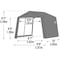 Shelterlogic Shed-in-a-Box 10 x 10 x 8 ft Grey 70333 - alternate 12