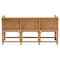 Bali & Pari Seranay Bohemian Scallop Light Honey Rattan Accent Bench 252-14111-ZORO - alternate 10