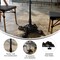 Flash Furniture Chambery 22.75 in x 22.75 in Black Cast Iron Table Base, Weather UV Resistant Commercial Grade Base SDA-T2222-GG - alternate 8