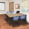 Regency Kee Training Table W/ 2 Zeng Chairs, 66 in W, 24 in L, Noble Oak MT6624NOBPBK44BE - alternate 6
