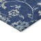 Homeroots 3' X 5' Navy Blue And Gray Floral Washable Indoor Outdoor Area Rug 589482 - alternate 6