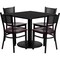Flash Furniture Square Laminate Table, Laminate Top, Wood Grain MD-0008-GG - alternate 1