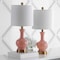Jonathan Y Cox 22" Metal/Glass LED Table Lamp, Light Coral, 2PK JYL4033D-SET2 - alternate 10