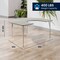 Flash Furniture Commercial Adjustable Height Horseshoe Activity Table-Standard Legs in LTGY XU-A6066-HRSE-LTGRY-T-A-GG - alternate 9