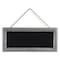 Homeroots 10" X 22" Gray Metal Hanging Chalkboard 642298 - alternate 1
