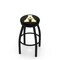 Holland Bar Stool Co 36" Blk Wrinkle Appalachian State Swivel Bar Stool, Accent Ring L8B2B36AppStU - alternate 1