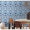 York Wallcoverings Malta Blue and Silver Wallpaper MN1920 - alternate 4