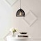 Jonathan Y Campana 8.25" 1-Light Bohemian Modern Woven Rope/Iron LED Pendant, Black JYL6512B - alternate 11