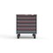 Strong Hold 5 drawer cabinet - (5x 4in) - Red accents - Electronic Lock S3036-PCRAS-0504DS - alternate 1