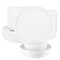 Elama Duncan 18 Piece Porcelain Dinnerware Set in White ELM-DUNCAN-W - alternate 1