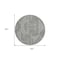 Homeroots 8' Black And Ivory Round Abstract Washable Indoor Outdoor Area Rug 594907 - alternate 8