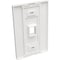 Tripp Lite SINGLE-GANG 1-PORT WALL PLATE KEYSTONE CAT5/6 USB HDMI DPORT RCA N080-101 - alternate 2
