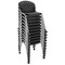 Regency Rico Classroom Training Mobile Stack Chair Armless - Black, 11PK K305-BK-11PK - alternate 1