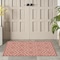 Homeroots 2' X 4' Coral And Orange Geometric Indoor Outdoor Area Rug 573846 - alternate 9