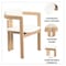 Leisuremod Velo Series Modern Dining Chair in Natrual Wood with White Seat VCNW-51W - alternate 8