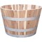 Real Wood Products Co 26 In. Acacia Natural Barrel Planter G3054 - alternate 3