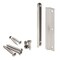 Prime-Line Latch Shield Guard, In-Swing, 6 inch Height with Fasteners, Satin Nickel U 95125 - alternate 1