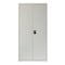 Hirsh Storage Cabinet, 72 in H, 36 in W, 18 in D, Recessed Twist, Keyed, Light Gray, 4 Shelves 22006 - alternate 17