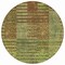 Homeroots 8' Brown Taupe And Green Round Striped Washable Indoor Outdoor Area Rug 613171 - alternate 6